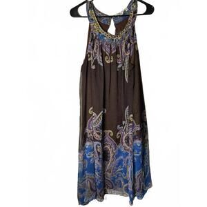 Mlle Gabrielle 1X Sleeveless Flowy Sundress